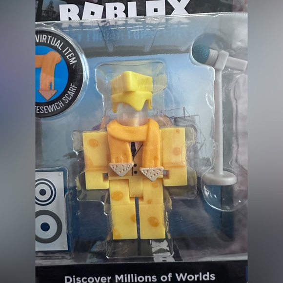 Funky Friday: funky cheese  roblox funky cheese figure with virtual item scarf - Picture 3 of 7